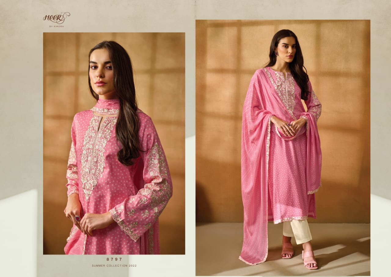 Kimora Gara Fancy Casual Wear Pure Cotton Printed Designer Suit Collection